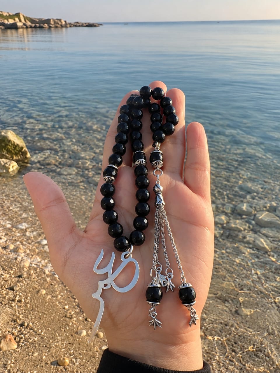 Prayer Beads with Yemeni Agate Beads