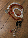 Handmade Prayer Beads with 99 Sulaimani Agate Beads