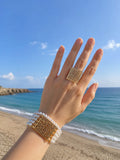 Copper Bracelet with Loli Mallorca Beads
