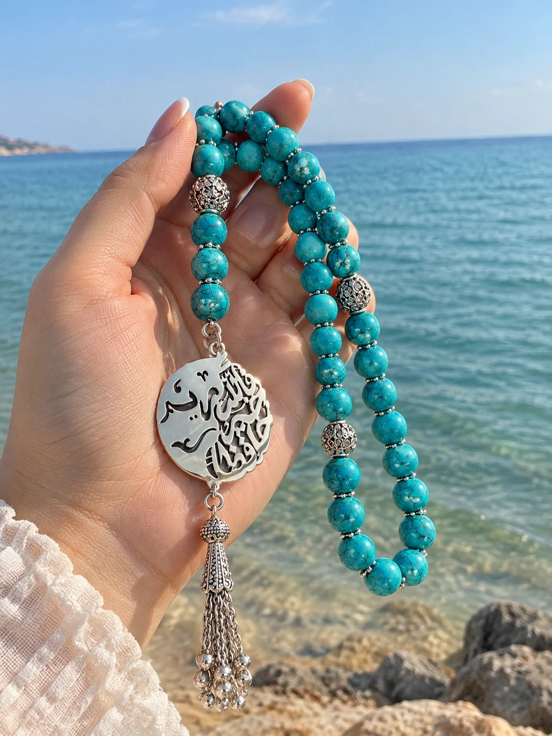 Handmade "Frozy" prayer beads