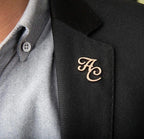 Nickel-plated lapel pin