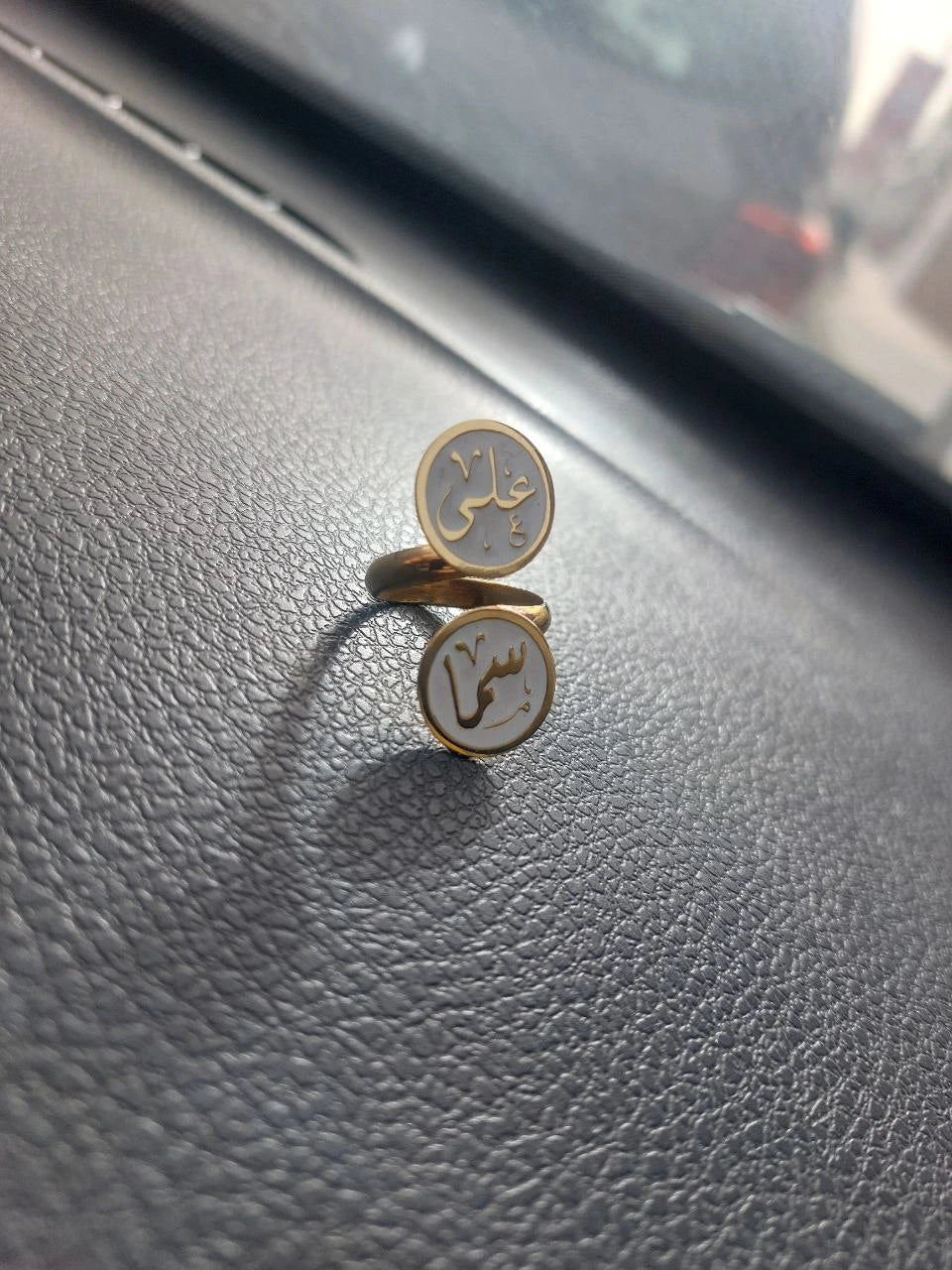 Gold-plated brass ring