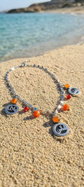 Name Necklace with white Nickel plated Copper