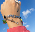 Nickel and chrome-plated copper bracelet